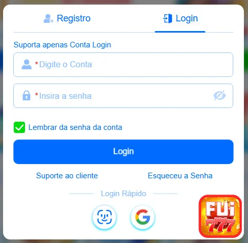 Jogador realizando depósito pequeno em plataforma Fui777